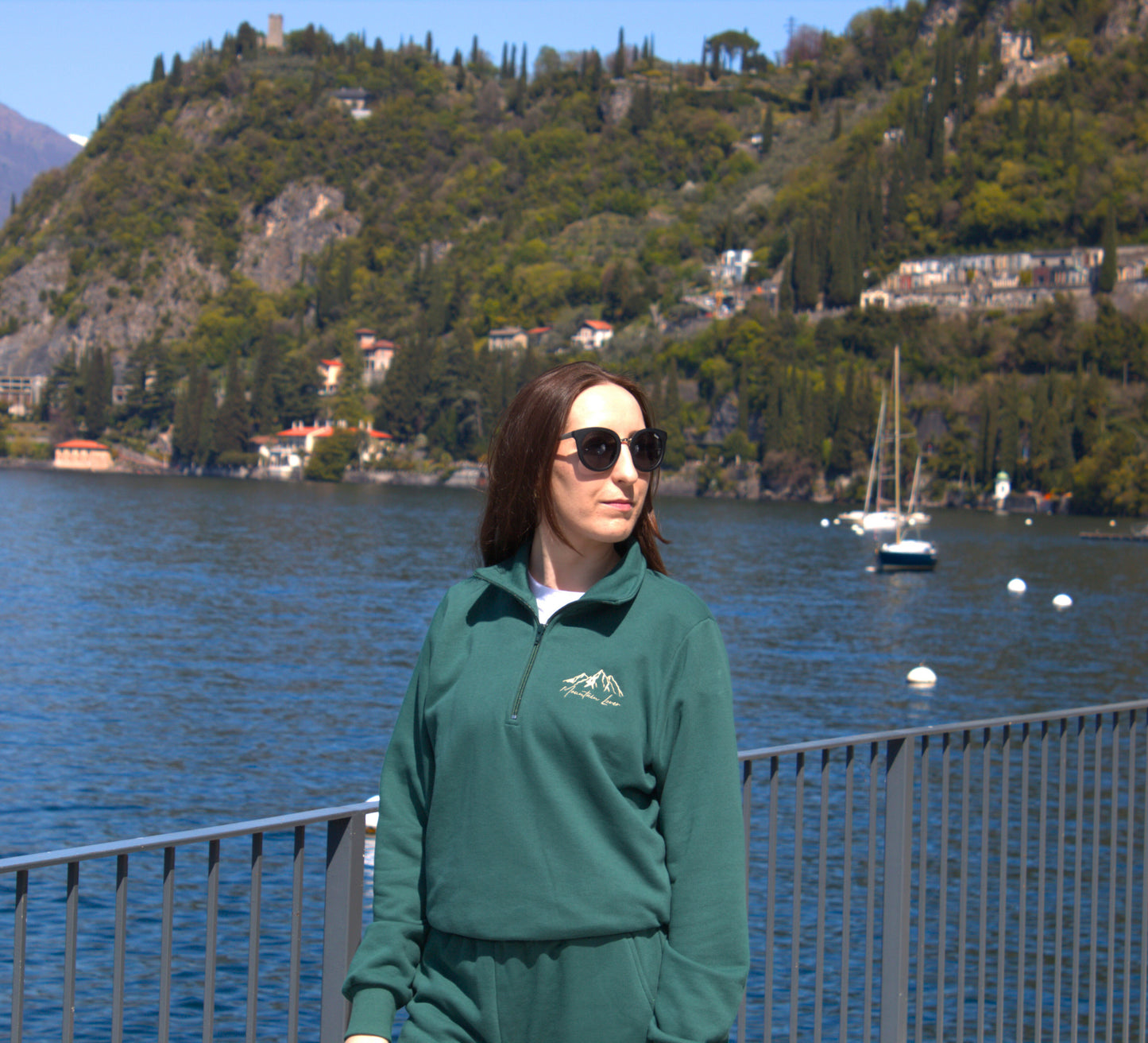 Half Zip-Up Jumper - Mountain Lover