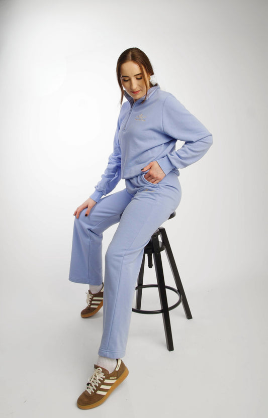 Ocean Wide-Leg Pants – Blue